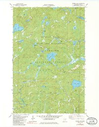 Quadga Lake 1981 topographic map thumbnail