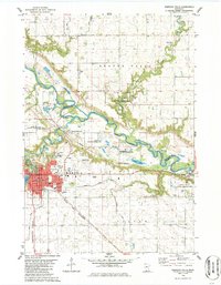 Redwood Falls 1982 topographic map thumbnail