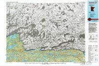 Saganaga Lake topographic map thumbnail