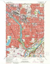 St. Paul West 1967 topographic map thumbnail
