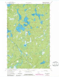 Shell Lake 1963 topographic map preview