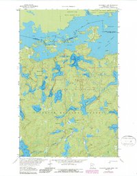 Takucmich Lake 1963 topographic map thumbnail