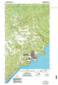 Two Harbors 1992 topographic map thumbnail