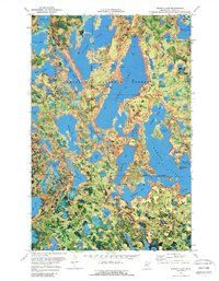 Wabana Lake 1970 topographic map thumbnail