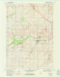 Wanamingo 1968 topographic map thumbnail