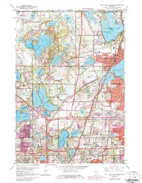 White Bear Lake West 1967 topographic map thumbnail