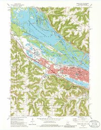 Winona West 1972 topographic map thumbnail