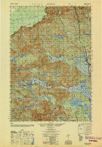 Attean 1950 topographic map thumbnail