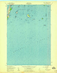 Bailey Island 1957 topographic map thumbnail