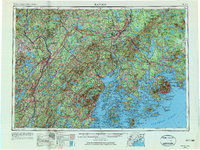 Bangor 1956 topographic map thumbnail