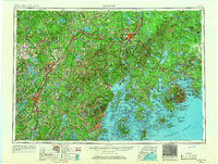 Bangor 1956 topographic map thumbnail