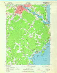Biddeford 1956 topographic map thumbnail