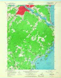 Biddeford 1956 topographic map thumbnail