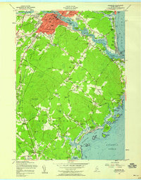 Biddeford 1956 topographic map thumbnail