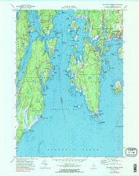 Boothbay Harbor 1970 topographic map thumbnail