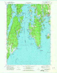 Boothbay Harbor 1970 topographic map thumbnail
