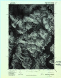 Bosebuck Mountain 1976 topographic map thumbnail