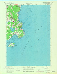 Cape Elizabeth 1957 topographic map thumbnail