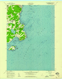 Cape Elizabeth 1957 topographic map thumbnail