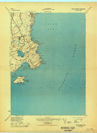 Cape Elizabeth 1944 topographic map thumbnail