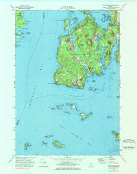 Cape Rosier 1973 topographic map thumbnail