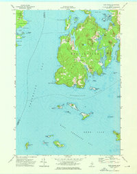 Cape Rosier 1973 topographic map thumbnail