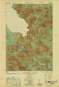 Chain Lakes topographic map thumbnail