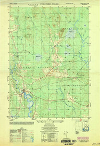 Columbia Falls 1953 topographic map thumbnail