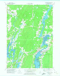 Damariscotta 1970 topographic map thumbnail