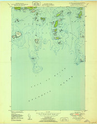 Drisko Island 1950 topographic map thumbnail