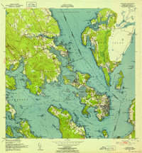 Eastport 1949 topographic map thumbnail