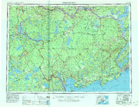 Fredericton 1957 topographic map thumbnail