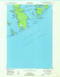 Great Wass Island 1950 topographic map thumbnail