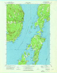 Islesboro 1973 topographic map thumbnail