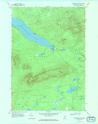 Kennebago Lake 1970 topographic map thumbnail
