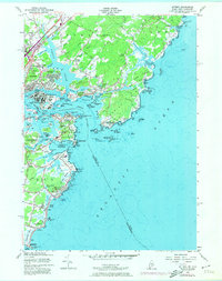 Kittery 1956 topographic map thumbnail