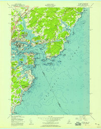 Kittery 1956 topographic map thumbnail