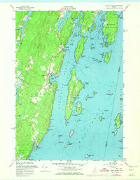 Louds Island 1955 topographic map thumbnail