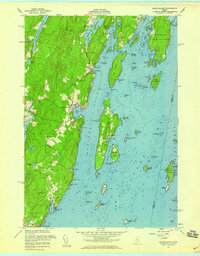 Louds Island 1955 topographic map thumbnail