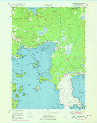 Machias Bay 1949 topographic map thumbnail