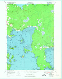 Machias Bay 1949 topographic map thumbnail