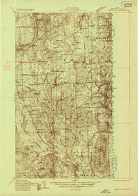 Mars Hill 1936 topographic map thumbnail
