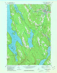 Mechanic Falls 1981 topographic map thumbnail