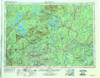 Millinocket 1954 topographic map preview
