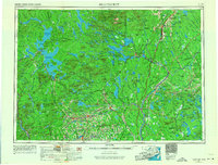 Millinocket 1954 topographic map preview