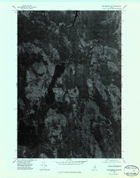 Millinocket SW 1975 topographic map thumbnail