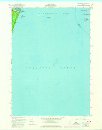 New Harbor 1955 topographic map thumbnail