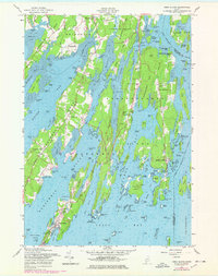 Orrs Island 1957 topographic map thumbnail