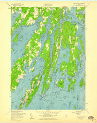 Orrs Island 1957 topographic map thumbnail