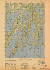 Orrs Island 1950 topographic map thumbnail
